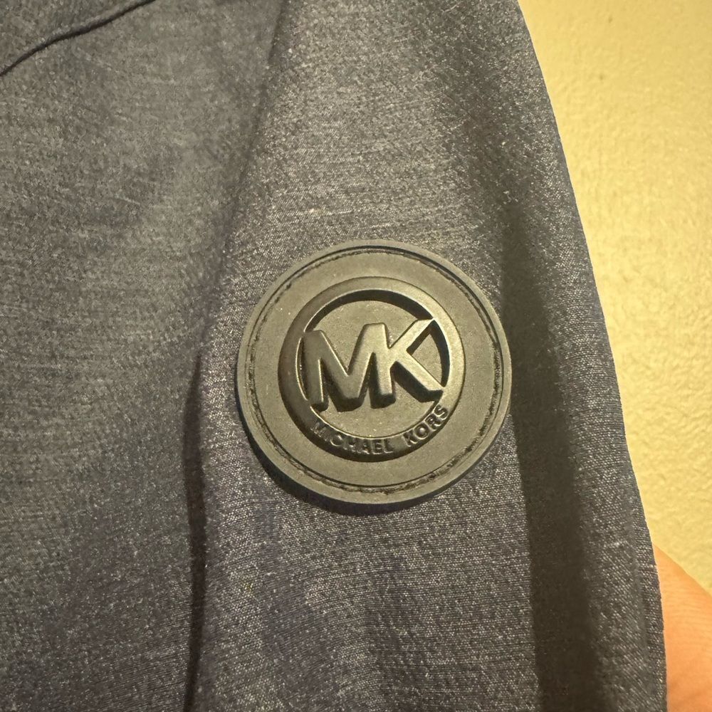 MICHAEL KORS MEN XL Grayish BLUE Zipper up windbreaker top Gorpcore Outdoors - Picture 5 of 13